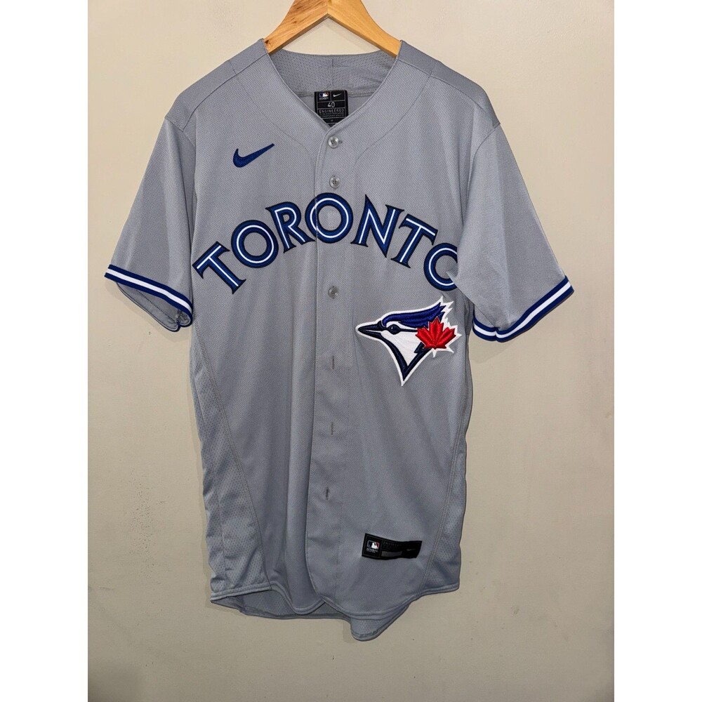 Nike MLB Toronto Blue Jays Team Player Issue Authentic Jersey Sz 40 Made In USA